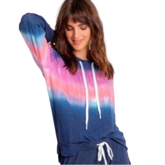 PJ Salvage Tie Dye lounge top - Picture 1 of 6